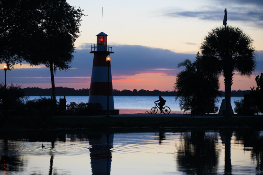 Mt. Dora Lighthouse at Grantham Point Park in Mt. Dora, Florida