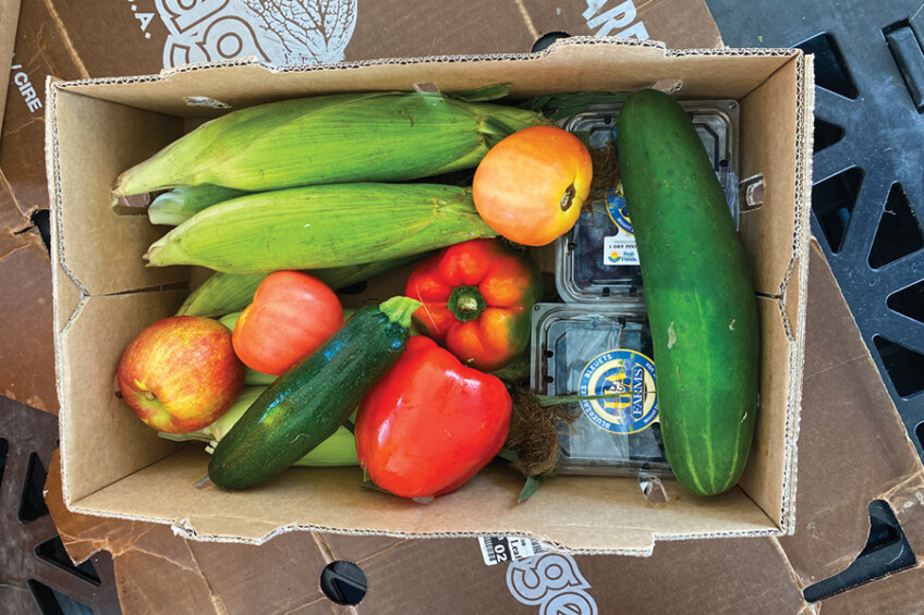 Produce in a box