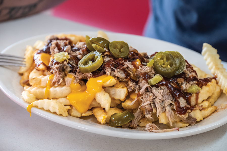 A plate of the cowboy fries
