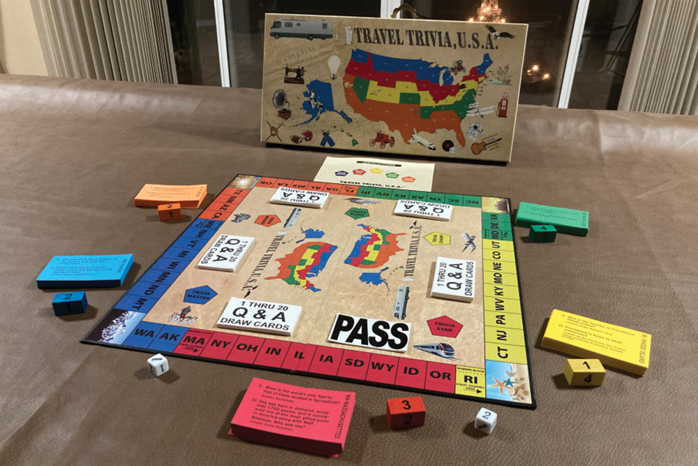 Travel Trivia U.S.A board game